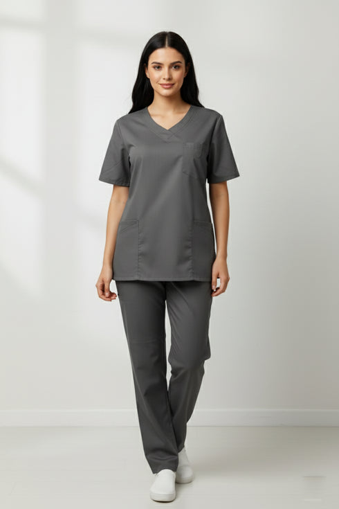 Women's 5-Pocket V-Neck Scrub
